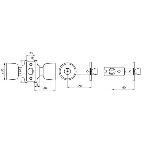 THIRARD - Serrure Horizontale Tubulaire En Applique Double Entrée Pour Porte D'entrée, Axe Réglable, Chromé Mat, 3 Clés 2 THIRARD - Serrure Horizontale Tubulaire En Applique Double Entrée Pour Porte D'entrée, Axe Réglable, Chromé Mat, 3 Clés – Image 2