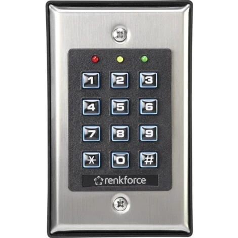 Renkforce 1582597 Serrure à Code Montage Apparent (en Saillie) Avec Clavier éclairé 1 Renkforce 1582597 Serrure à Code Montage Apparent (en Saillie) Avec Clavier éclairé