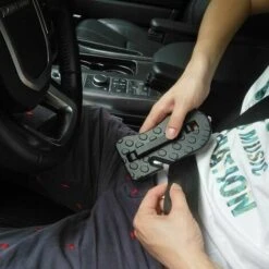 2pcs Seuil De Porte De Voiture, Marchepied De Porte De Véhicule Pliable Avec Marteau De Sécurité -Promos Matériel Boutique 83864863 5