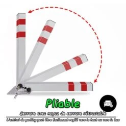Froadp Barrière De Parking, Arceau De Blocage En Métal (1 Pièce) -Promos Matériel Boutique 83984795 3