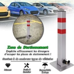 Froadp Barrière De Parking, Arceau De Blocage En Métal (1 Pièce) -Promos Matériel Boutique 83984795 4