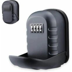 Coffre-fort Mural à Combinaison à 4 Chiffres Avec Serrure à Clé Pour L'extérieur, Boîte De Rangement Avec Housse De Protection Pour Les Travailleurs De Soins，