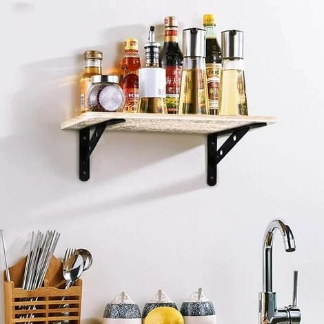 4PCS Supports Étagère, Murale Supports Étagère, Charges Lourdes Supports Equerre Avec Vis, Mural Équerre De Fixation En Métal, Noir Support Étagère Pour Cuisine Chambre Murale, 150 X 95 X 15mm, 4 4PCS Supports Étagère, Murale Supports Étagère, Charges Lourdes Supports Equerre Avec Vis, Mural Équerre De Fixation En Métal, Noir Support Étagère Pour Cuisine Chambre Murale, 150 X 95 X 15mm, – Image 4