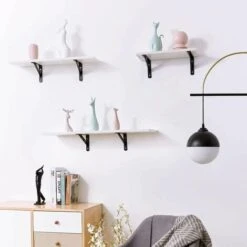 4PCS Supports Étagère, Murale Supports Étagère, Charges Lourdes Supports Equerre Avec Vis, Mural Équerre De Fixation En Métal, Noir Support Étagère Pour Cuisine Chambre Murale, 150 X 95 X 15mm, 9 4PCS Supports Étagère, Murale Supports Étagère, Charges Lourdes Supports Equerre Avec Vis, Mural Équerre De Fixation En Métal, Noir Support Étagère Pour Cuisine Chambre Murale, 150 X 95 X 15mm, -Promos Matériel Boutique 85352115 5