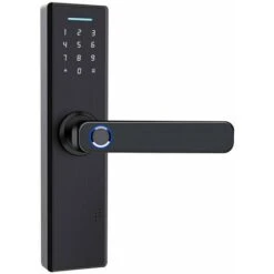 Serrure De Porte électronique WiFi APP Mot De Passe Serrures De Porte Biométriques Intelligentes à Empreintes Digitales Serrure De Porte D'htel à Domicile Sans Clé Numérique -Promos Matériel Boutique 85352841 3