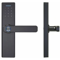 Serrure De Porte électronique WiFi APP Mot De Passe Serrures De Porte Biométriques Intelligentes à Empreintes Digitales Serrure De Porte D'htel à Domicile Sans Clé Numérique -Promos Matériel Boutique 85352841 4