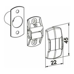 Guide Sangle Largeur 12 à 15mm De Volet Roulant Avec Cache PVC Gris Clair Fixation Verticale à Visser Entraxe 30mm Accessoire Rouleau Enroulement Fixation Fenêtre Store Finition -Promos Matériel Boutique 85425663 4