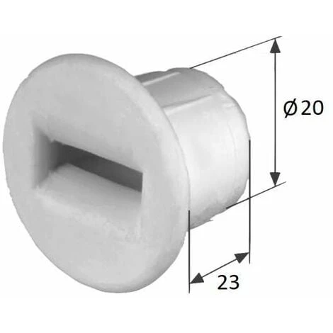 Guide Sangle Largeur 12 à 15mm De Volet Roulant En PVC Blanc à Encastrer Ø 20mm Profondeur 23mm Accessoire Rond Enroulement Fixation Fenêtre Store Finition 1 Guide Sangle Largeur 12 à 15mm De Volet Roulant En PVC Blanc à Encastrer Ø 20mm Profondeur 23mm Accessoire Rond Enroulement Fixation Fenêtre Store Finition