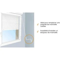 Poignée De Manivelle, Blanc, Diamètre 12 Mm, Volet Roulant -Promos Matériel Boutique 85428029 5