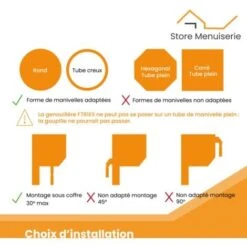 Joint De Cardan, Blanc, Diamètre 12 Mm, Volet Roulant à Manivelle -Promos Matériel Boutique 85428030 3