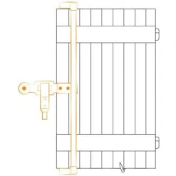 Accessoires Espagnolette, Blanche, Standard, Polyamide, Pour Volet Battant -Promos Matériel Boutique 85428037 3