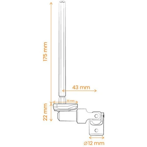 Sortie De Caisson Blanc, 6 Pans De 7, L.175mm, Volet Roulant à Manivelle 2 Sortie De Caisson Blanc, 6 Pans De 7, L.175mm, Volet Roulant à Manivelle – Image 2