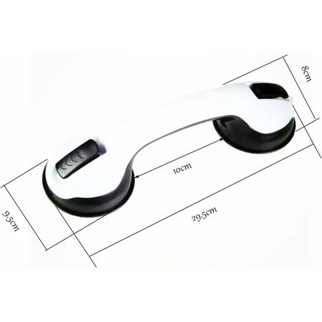 2 PCS Poignée Baignoire De Sécurité/Poignéee/Ventouse De Douche Pour Salle De Bain + WC (Noir) 2 2 PCS Poignée Baignoire De Sécurité/Poignéee/Ventouse De Douche Pour Salle De Bain + WC (Noir) – Image 2