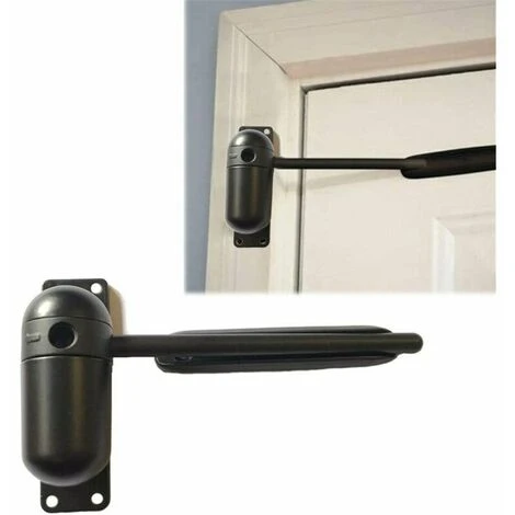 Ferme-porte, Mini Gate Et écran Ferme-porte, Surface Mounted Automatique Réglable à Ressort De Fermeture De Porte (black) 1 Ferme-porte, Mini Gate Et écran Ferme-porte, Surface Mounted Automatique Réglable à Ressort De Fermeture De Porte (black)