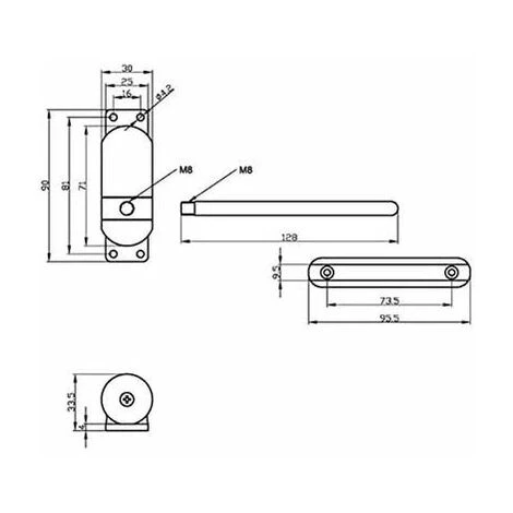 Ferme-porte, Mini Gate Et écran Ferme-porte, Surface Mounted Automatique Réglable à Ressort De Fermeture De Porte (black) 5 Ferme-porte, Mini Gate Et écran Ferme-porte, Surface Mounted Automatique Réglable à Ressort De Fermeture De Porte (black) – Image 5