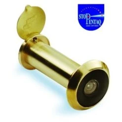 Judas Optique Securistop Angle 160° TORBEL Portée 33 à 63 Mm - Doré - J161233S