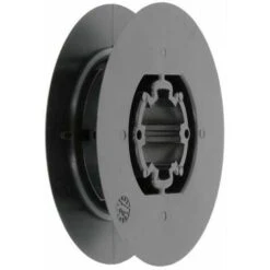 Poulie De Guidage De Volet Roulant Pour Sangle 12 à 15mm Sortie Crabot 27mm En Plastique Noir à Clipser Arbre Crabot Ouverture Fermeture Enroulement Déroulement Fenêtre Store, Ø 80mm