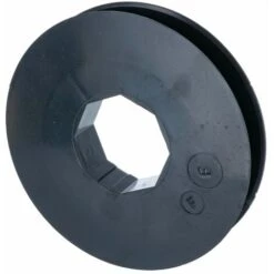 Poulie De Guidage De Volet Roulant Pour Sangle 12 à 15mm Centre Octogonal 40mm En Plastique Noir à Clipser Arbre Octogonal Ouverture Fermeture Enroulement Déroulement Fenêtre Store, Ø 100mm