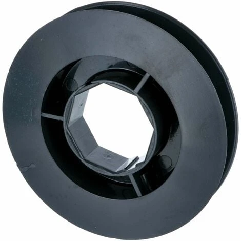 Poulie De Guidage De Volet Roulant Pour Sangle 12 à 15mm Centre Octogonal 40mm En Plastique Noir à Clipser Arbre Octogonal Ouverture Fermeture Enroulement Déroulement Fenêtre Store, Ø 100mm 2 Poulie De Guidage De Volet Roulant Pour Sangle 12 à 15mm Centre Octogonal 40mm En Plastique Noir à Clipser Arbre Octogonal Ouverture Fermeture Enroulement Déroulement Fenêtre Store, Ø 100mm – Image 2