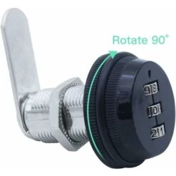 2 Pièces Noir Serrure De Combinaison à 3 Chiffres Verrouillage Du Mot De Passe Serrure à Came Sans Clé - Alliage De Zinc Noir Serrure De Sécurité Codée Pour Tiroir Casier Boîte Placard Porte 7 2 Pièces Noir Serrure De Combinaison à 3 Chiffres Verrouillage Du Mot De Passe Serrure à Came Sans Clé - Alliage De Zinc Noir Serrure De Sécurité Codée Pour Tiroir Casier Boîte Placard Porte -Promos Matériel Boutique 85696752 3