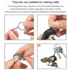 Anneau Porte Clé Avec Chaîne 220 Pièces Anneaux Fendue Attache Porte Clef Détachable Anneaux De Porte-clé En Acier Anneaux De Porte-clé Pour Bricolage Porte Clés Pour Bricolage Loisirs Créatifs 7 Anneau Porte Clé Avec Chaîne 220 Pièces Anneaux Fendue Attache Porte Clef Détachable Anneaux De Porte-clé En Acier Anneaux De Porte-clé Pour Bricolage Porte Clés Pour Bricolage Loisirs Créatifs -Promos Matériel Boutique 85711583 3