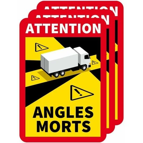 Adhésif Angles Morts Lot De 10 Spécial Camion Réglementation : Angle Mort Autocollants 1 Adhésif Angles Morts Lot De 10 Spécial Camion Réglementation : Angle Mort Autocollants