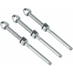 Câble Garde-corps Système Fileté Extrémité Du Goujon Terminal Pour 1/8 Câble Plate-forme Garde-corps Main Swage Tendeur De Câble En Acier Inoxydable（10pcs）