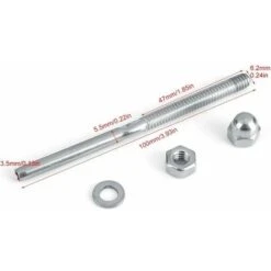 Câble Garde-corps Système Fileté Extrémité Du Goujon Terminal Pour 1/8 Câble Plate-forme Garde-corps Main Swage Tendeur De Câble En Acier Inoxydable(10pcs) 7 Câble Garde-corps Système Fileté Extrémité Du Goujon Terminal Pour 1/8 Câble Plate-forme Garde-corps Main Swage Tendeur De Câble En Acier Inoxydable(10pcs) -Promos Matériel Boutique 85788050 3