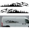 2 Pièces De Voiture Autocollant Montagne Forêt Vinyle Voiture Autocollant Camion Fenêtre Pare-Chocs Voiture Porte Autocollant Kayak Vinyle Décoratif Corps Autocollant,