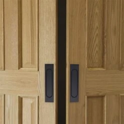 2 Pièces Poignées De Porte Coulissantes Auto-adhésives Poignées Meuble Carrée En Alliage D'Aluminium Sans Perforation Noir -Promos Matériel Boutique 85942268 4