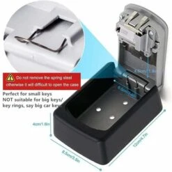 Boîte à Clés Haute Sécurité Police Coffre-fort Clé Murale 4 Chiffres Clé Haute Sécurité Coffre-fort Serrure à Combinaison Magasin Clé De Sécurité -Promos Matériel Boutique 85947861 3