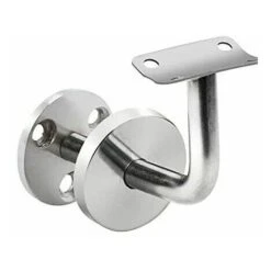 4 Pièces Supports De Main Courante Fixés Au Mur, Supports De Rampe D'escalier En Acier Inoxydable, Support De Main Courante Avec Rosette De Couverture Pour Intérieur Et Extérieur -Promos Matériel Boutique 86119363 3