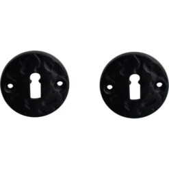 Rosaces Clé Alu Noir