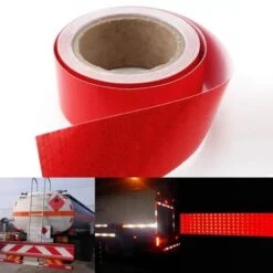 None Bande Réfléchissante Autocollante Rouge 10m X 5cm -Promos Matériel Boutique 86501817 3