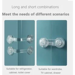 Lot De 10 Verrous De Sécurité Pour Bébé, Mini Verrous De Sécurité Transparents Pour Enfants Pour Placards, Tiroirs, Placards, Réfrigérateur, Réfrigérateur, Ordures 8 Lot De 10 Verrous De Sécurité Pour Bébé, Mini Verrous De Sécurité Transparents Pour Enfants Pour Placards, Tiroirs, Placards, Réfrigérateur, Réfrigérateur, Ordures -Promos Matériel Boutique 86712617 4