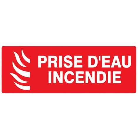 PRISE D'EAU INCENDIE 330x75MM NORMASIGN En PS CHOC 1 PRISE D'EAU INCENDIE 330x75MM NORMASIGN En PS CHOC