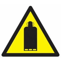 DANGER BOUTEILLE DE GAZ 100x100x100MM NORMASIGN En PS CHOC
