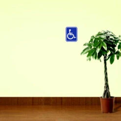 Pack D'autocollants Handicapés 1pcs Pour Usage Externe Voiture Van Camion, Handicap Symbole Fauteuil Roulant Handicapé Logo Dessin Animé Fenêtre Voiture Autocollant PVC Moto Bricolage Bagag -Promos Matériel Boutique 87234944 4