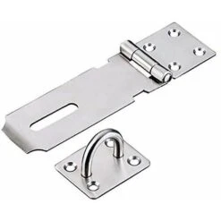 Moraillon De Cadenas En Acier Inoxydable, Heavy Duty Moraillon Et Agrafe Avec Vis, Fermoir De Porte Verrou De Porte Hangar Loquet Cadenas Agrafe