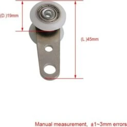 Lot De 10 Roulettes Pour Baies Vitrées Ou Portes Coulissantes - En Métal Et En Plastique - 4,5 X 1,9 Cm -Promos Matériel Boutique 87456240 5