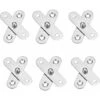 6 Pièces Charnière à Pivot,Porte Pivot,De Charnière De Pivot De Porte Rotative Pour Montage Sur Charnière De Porte Pivotante à 360 Degrés Matériel