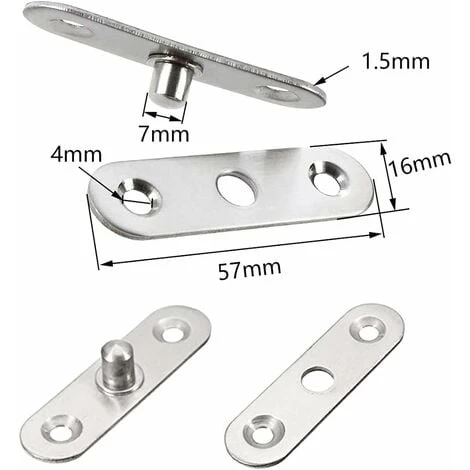 6 Pièces Charnière à Pivot,Porte Pivot,De Charnière De Pivot De Porte Rotative Pour Montage Sur Charnière De Porte Pivotante à 360 Degrés Matériel 2 6 Pièces Charnière à Pivot,Porte Pivot,De Charnière De Pivot De Porte Rotative Pour Montage Sur Charnière De Porte Pivotante à 360 Degrés Matériel – Image 2