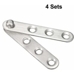 4pcs Charnière Pivot Porte Acier Inox 360 Degré Tournante 60mmx11mm -Promos Matériel Boutique 87488892 5