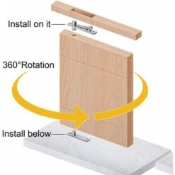 Charnière Rotative, Charnière De Pivot De Porte, Charnière De Porte Pivotante Dissimulée, Charnière De Porte Pivotante Haut Et Bas, Acier Inoxydable Pour Armoires, Penderies (Argent) 9 Charnière Rotative, Charnière De Pivot De Porte, Charnière De Porte Pivotante Dissimulée, Charnière De Porte Pivotante Haut Et Bas, Acier Inoxydable Pour Armoires, Penderies (Argent) -Promos Matériel Boutique 87489040 5