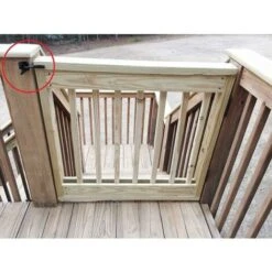 Verrou De Portail Verrouillage Automatique-Serrure Métal à Boulon-Loquet Acier à Gravité Clôture Jardin-Noir-Vis De Fixation Fournis -Promos Matériel Boutique 87489304 5