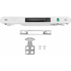 Serrure De Porte Coulissante - Garnitures De Quincaillerie De Verrouillage Simple De Fenêtre De Porte Coulissante En Acier Inoxydable De Ménage -Promos Matériel Boutique 87794803 3