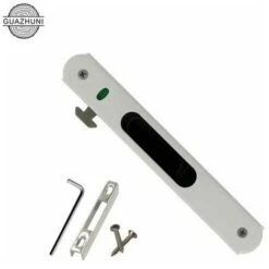 Serrure De Porte Coulissante - Garnitures De Quincaillerie De Verrouillage Simple De Fenêtre De Porte Coulissante En Acier Inoxydable De Ménage -Promos Matériel Boutique 87794803 4