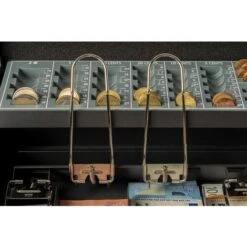 ARREGUI Cashier Clips C9244H-EUR Caisse à Monnaie Et Billets à Clé Pour Transporter L'argent Caisse En Acier Monnayeur Et Compartiment Pieces Et Billets Coffre Fort Portatif Avec Poigné 30 CmNoir 7 ARREGUI Cashier Clips C9244H-EUR Caisse à Monnaie Et Billets à Clé Pour Transporter L'argent Caisse En Acier Monnayeur Et Compartiment Pieces Et Billets Coffre Fort Portatif Avec Poigné 30 CmNoir -Promos Matériel Boutique 87945549 3