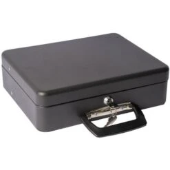 ARREGUI Cashier Clips C9244H-EUR Caisse à Monnaie Et Billets à Clé Pour Transporter L'argent Caisse En Acier Monnayeur Et Compartiment Pieces Et Billets Coffre Fort Portatif Avec Poigné 30 CmNoir 8 ARREGUI Cashier Clips C9244H-EUR Caisse à Monnaie Et Billets à Clé Pour Transporter L'argent Caisse En Acier Monnayeur Et Compartiment Pieces Et Billets Coffre Fort Portatif Avec Poigné 30 CmNoir -Promos Matériel Boutique 87945549 4