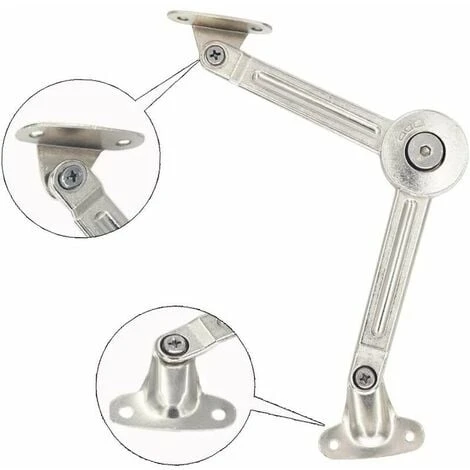 Lot De 2 Compas à Système D’amortissement Pour Abattants De Portes Relevables De Placard De Cuisine 3 Lot De 2 Compas à Système D’amortissement Pour Abattants De Portes Relevables De Placard De Cuisine – Image 3